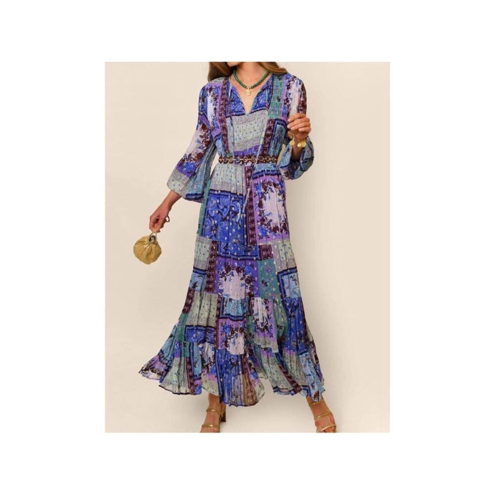 Rixo Lori Maxi Dress Size US 14